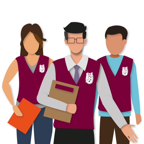 Ilustracion donde aparece una alumna y su maestra